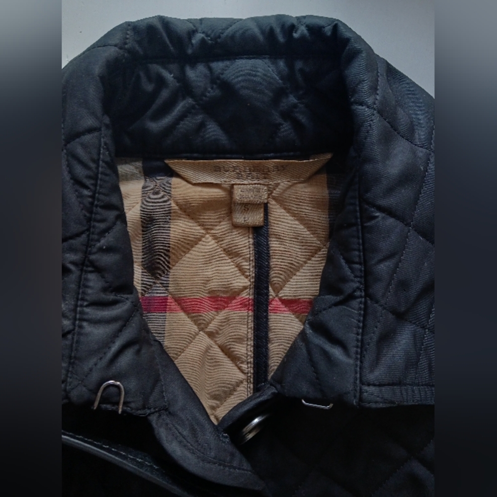 Burberry Brit Black Quilted Jacket Size S - Picture 5 of 12